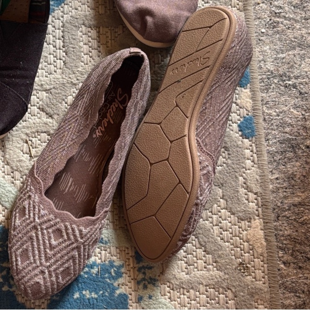 Skechers Women's Flats - Textured Brown